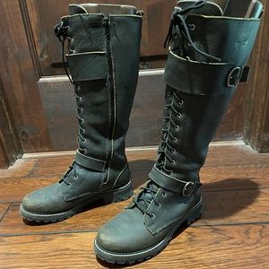 Knee High Waterproof Winter Buckle Boots